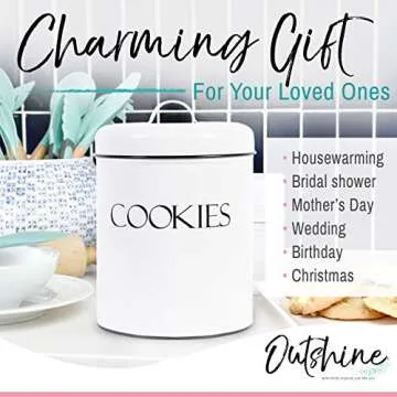 OUTSHINE Vintage Cookie Jar | Airtight Farmhouse Decor
