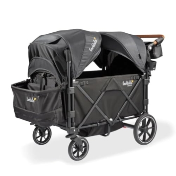 Larktale Caravan V3, Byron Black - Stroller/Wagon for Kids & Babies - Seats 2 Passengers or 200 lbs....