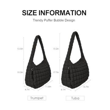 LEXSION Women's Lightweight Quilted Puffer Tote