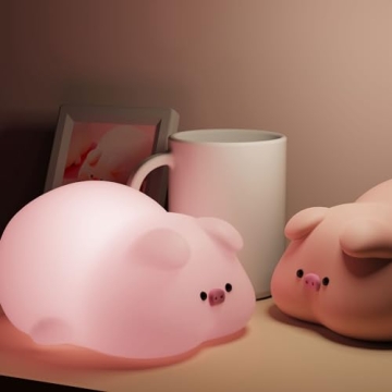 Adorable Pig Lamp: Fun Rechargeable Nightlight for Kids
