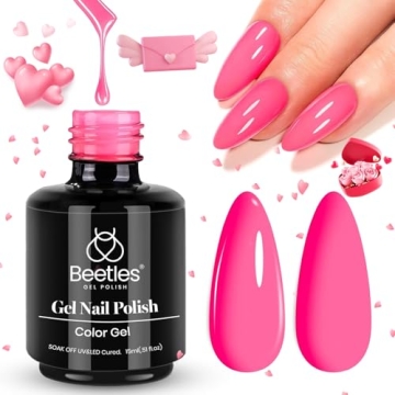 Beetles Hot Pink Gel Nail Polish for Vibrant Manicures