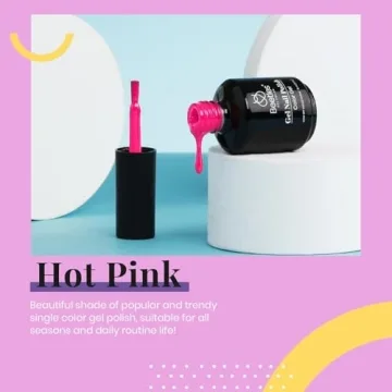 Beetles Hot Pink Gel Nail Polish for Vibrant Manicures