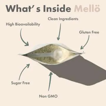 Mellö Magnesium Supplement Superblend Powder - Magnesium Glycinate with L-Theanine, GABA, and 70 Trace Minerals - Supports Sleep, Relaxation, Balanced Energy - Unflavored, 30 Servings