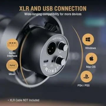 FIFINE Dynamic Microphone and Suspension Scissor Mic Stand Kit, XLR/USB Podcast PC Mic with Mute, Volume Control for Recording, Boom Arm Stand Set with Heavy Duty Clamp for Voice-Over (K688+CS1)