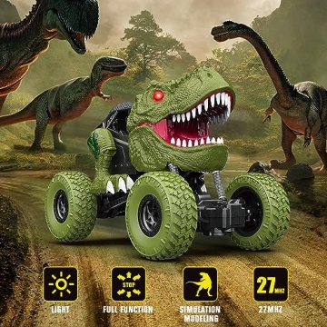 Remote Control Dinosaur Car for Kids - Rechargeable Fun!