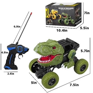 Remote Control Dinosaur Car for Kids - Rechargeable Fun!