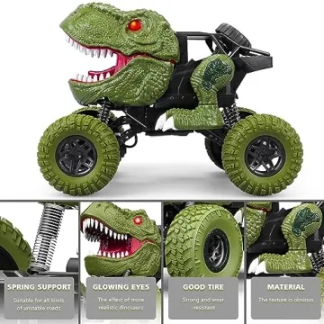 Remote Control Dinosaur Car for Kids - Rechargeable Fun!