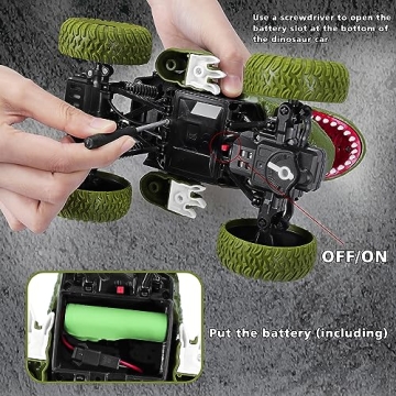 Remote Control Dinosaur Car for Kids - Rechargeable Fun!