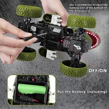 Remote Control Dinosaur Car for Kids - Rechargeable Fun!