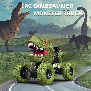 Remote Control Dinosaur Car for Kids - Rechargeable Fun!