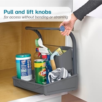 Polder Under Sink Storage Caddy for Kitchen and Bathroom