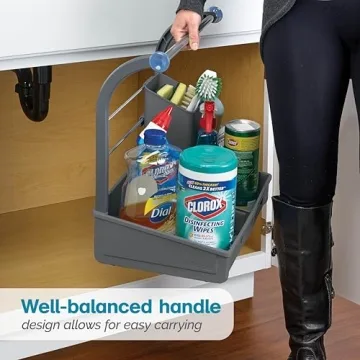 Polder Under Sink Storage Caddy for Kitchen and Bathroom