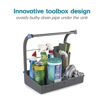 Polder Under Sink Storage Caddy for Kitchen and Bathroom