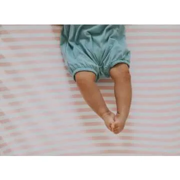NODNAL 3 Fitted Bassinet Sheets for Baby Girls
