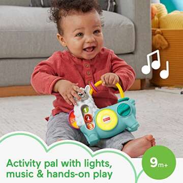 Fisher-Price Baby Learning Toy Linkimals 123 Activity Llama for Ages 9+ Months, Compatible Only with...