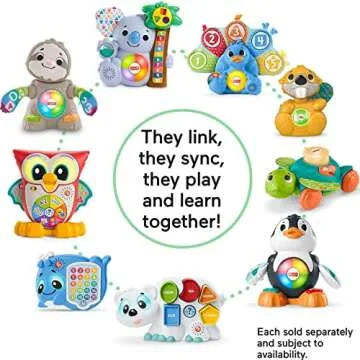 Fisher-Price Baby Learning Toy Linkimals 123 Activity Llama for Ages 9+ Months, Compatible Only with Linkimals Items