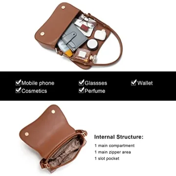 CLUCI Vegan Leather Crossbody Bag Stylish Women's Purse