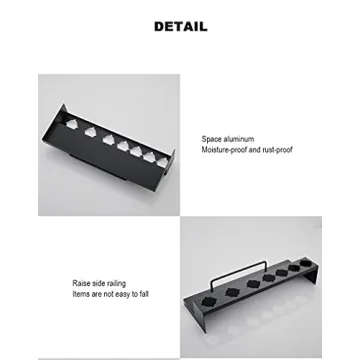 DALUOBO Dyson Airwrap Holder Wall Mounted Organizer Black