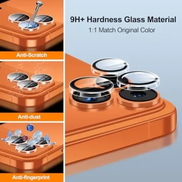 QHOHQ Camera Lens Protector - 3 Set for iPhone 17/16/15 Pro Max