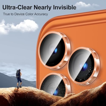 QHOHQ Camera Lens Protector - 3 Set for iPhone 17/16/15 Pro Max