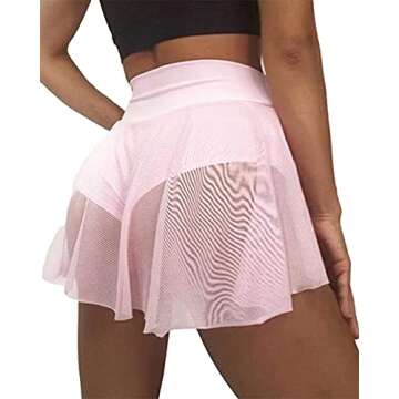 BZB Cut Out High Waist Yoga Shorts for Women