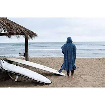Open Road Goods Surf Poncho Hooded Towel for Water Sports