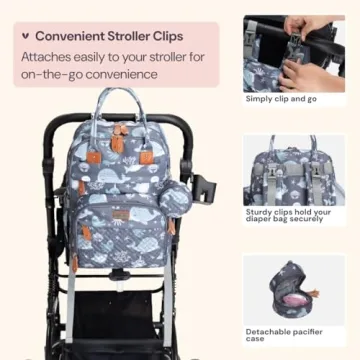BabbleRoo Diaper Bag Backpack - Stylish Baby Essentials