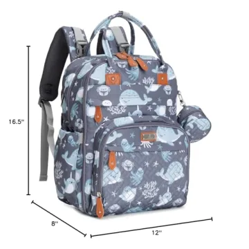 BabbleRoo Diaper Bag Backpack - Stylish Baby Essentials