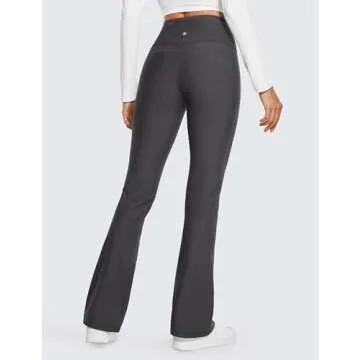 CRZ YOGA Women's Fleece Lined Flare Leggings - Stylish, Warm, and Comfortable for Daily Wear