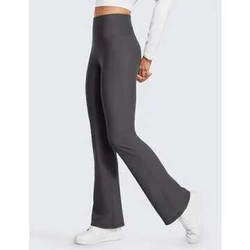 CRZ YOGA Fleece Lined Flare Leggings for Ultimate Comfort