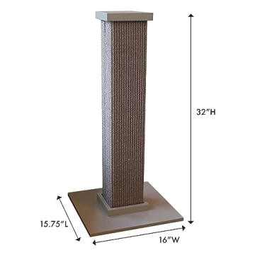 SmartCat Ultimate Scratching Post 32 Inch - Durable Sisal Fiber