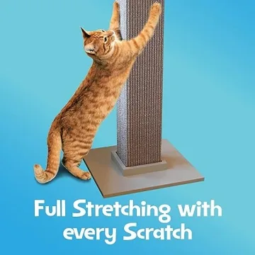 SmartCat Ultimate Scratching Post 32 Inch - Durable Sisal Fiber