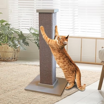 SmartCat Ultimate Scratching Post 32 Inch - Durable Sisal Fiber
