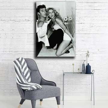 Sex and The City Mr.Big Carrie Bradshaw Toilet Sex W Poster Canvas Painting Creativity Poster and Print Wall Art Picture for Living Room Home Decoration (Unframe,20"x32")