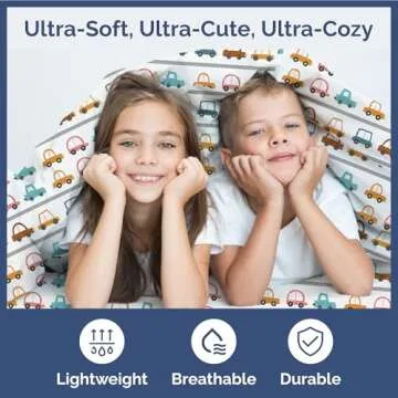 Kids Cars Twin 3 Piece Sheet Set - Boys, Girls, Teens, Toddler - Easy Fit, Deep Pockets - Breathable, Hotel Quality Bedding Sheets - Machine Washable & Wrinkle Free - Cute, Cozy & Soft - CGK Linens