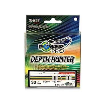 Power Pro 333 Yard Depth-Hunter Metered Fishing Line - 40-pound Fishing Line, 1000ft