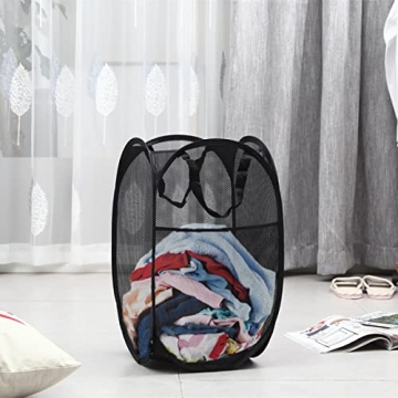Portable Durable Mesh Laundry Hampers Collapsible Storage