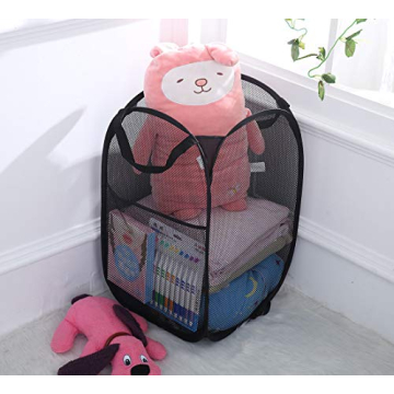 Portable Durable Mesh Laundry Hampers Collapsible Storage