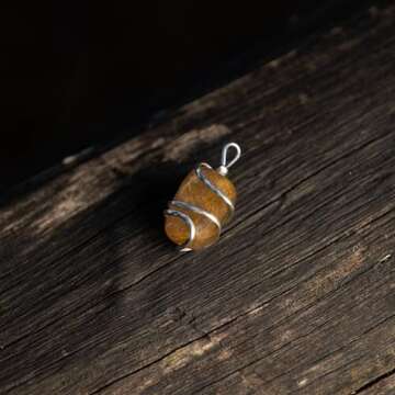 AYANA Golden Rutilated Quartz Necklace for Women - Handcrafted, Ethically Sourced Quartz Crystal for Emotional Balance and Manifestation, Ideal for All Zodiac Signs