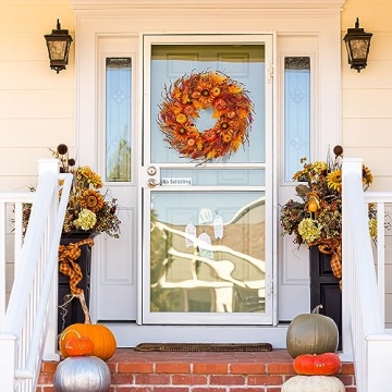 Sggvecsy Fall Wreath 22’’ for Autumn and Thanksgiving Decor