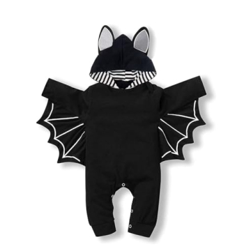 Rutoe Cute Infant Bat Romper for Boys & Girls - Perfect Halloween Costume 0-12 Months