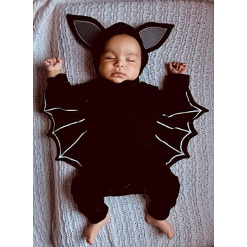 Rutoe Bat Romper for Babies - Happy First Halloween Costume!