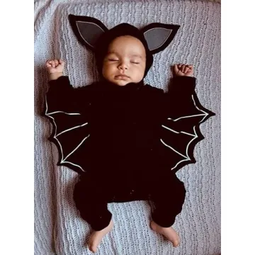 Rutoe Bat Romper for Babies - Happy First Halloween Costume!