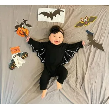 Rutoe Bat Romper for Babies - Happy First Halloween Costume!