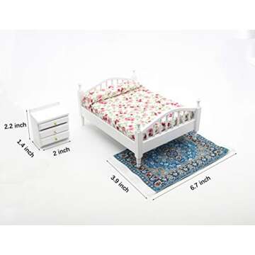 Mini Wooden Furniture Set for Home Decor and Crafts