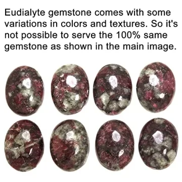 JEWELOPORIUM Red Russian Eudialyte Silver Ring Size 8