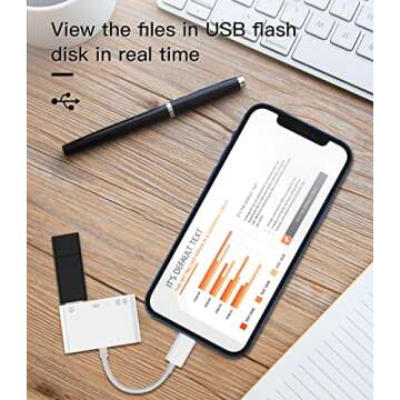 zoyuzan Camera Memory SD Card Reader Compatible for iPhone,Compatible with Lightning Male to USB Female OTG Adapter Micro TF Power Charging Splitter Charger Connector for ipad 12 11 xs xr x Camera