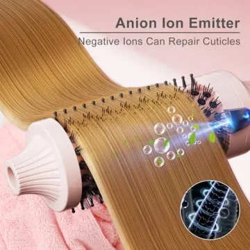 K&K Thermal Brush Ceramic Tourmaline Ionic Hair Styler