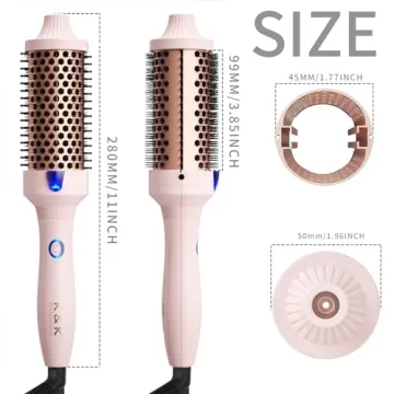 K&K Thermal Brush Ceramic Tourmaline Ionic Hair Styler