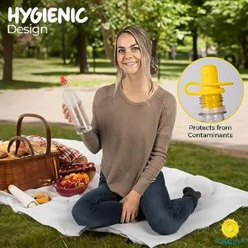 Spill-Proof Water Bottle Adapter for Kids - 4 Pack